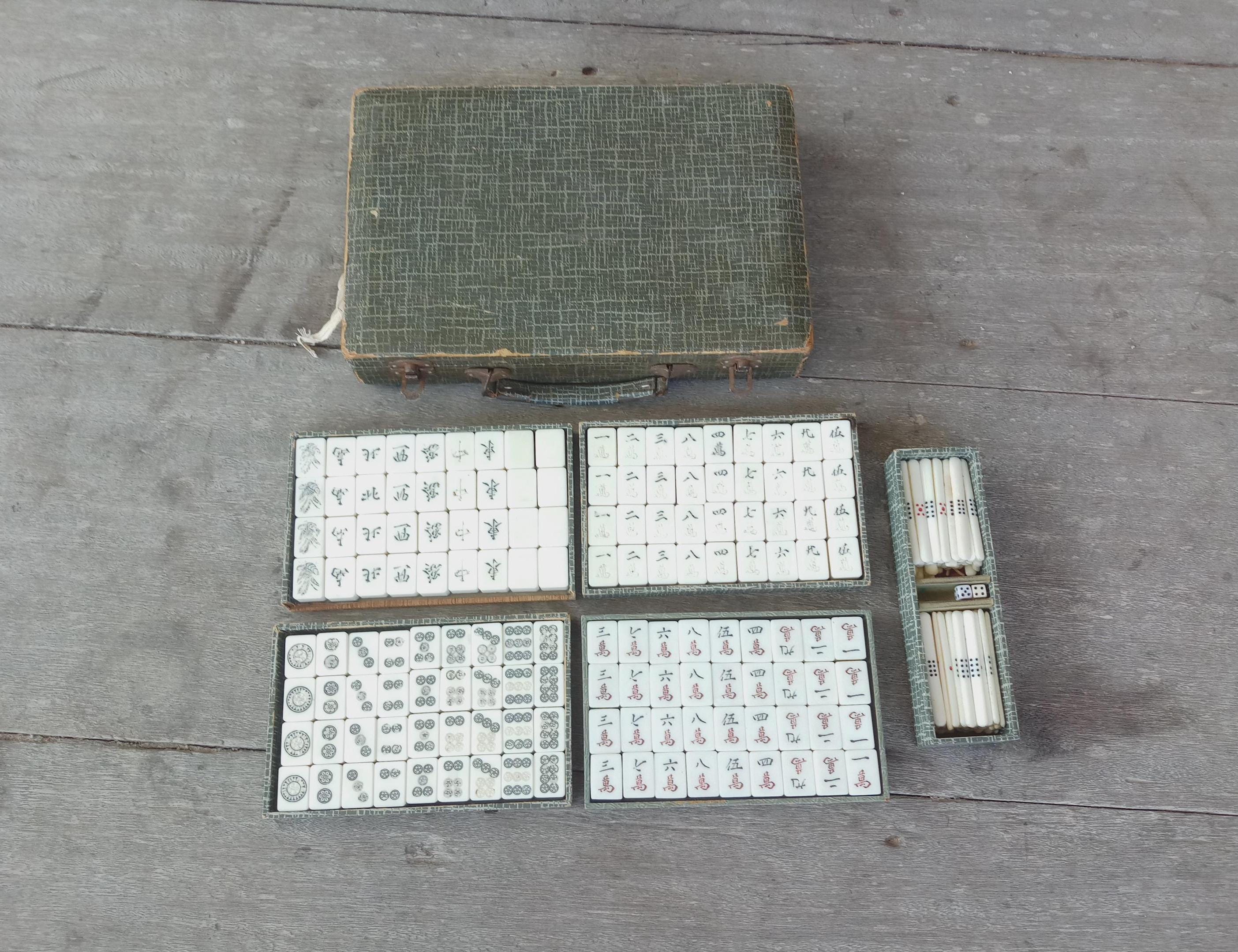 Antique mahjong set japan - Etsy 日本