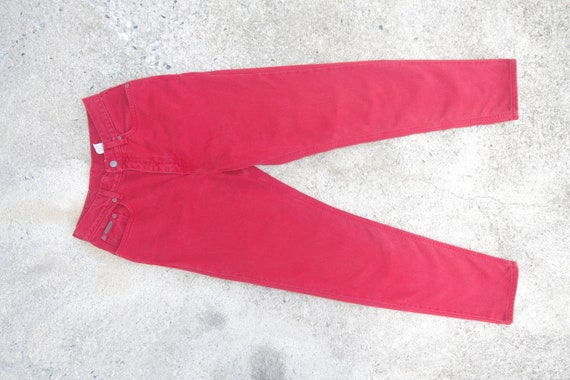 Beautiful ,Vintage 80s 90s, Calvin Klein red jean… - image 2