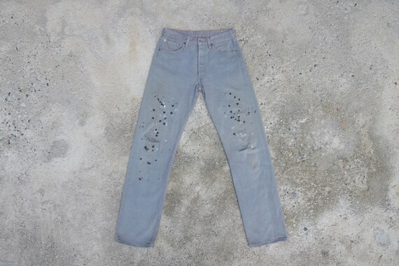 Vintage 90s levis 501 W29 W30 L33 ,gray jeans,lev… - image 1