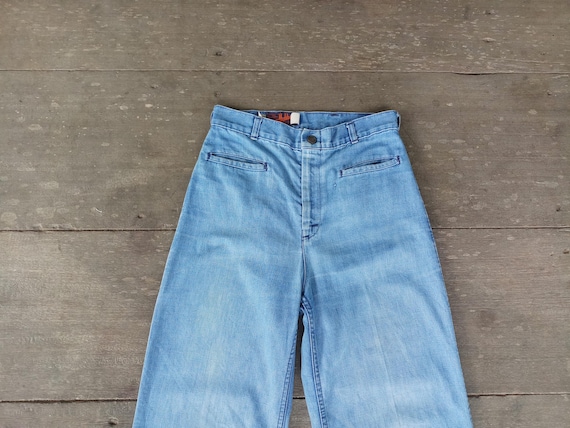 Vintage 70s Landlubber Jeans W25 L28.5 ,flare Wide Leg , USA Made