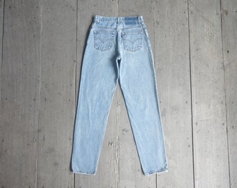 Vervaagde jeans, vintage levis 550 maat 7 JR W26 W27 L31.5, levi's voor vrouwen, cool, levis Denim, retro, hipster