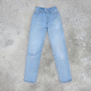 Faded jeans,Vintage levis 17501 W24 W25 L31.5, levis for women ,levis ripped,Distressed,retro,cool ,hipster,levis USA