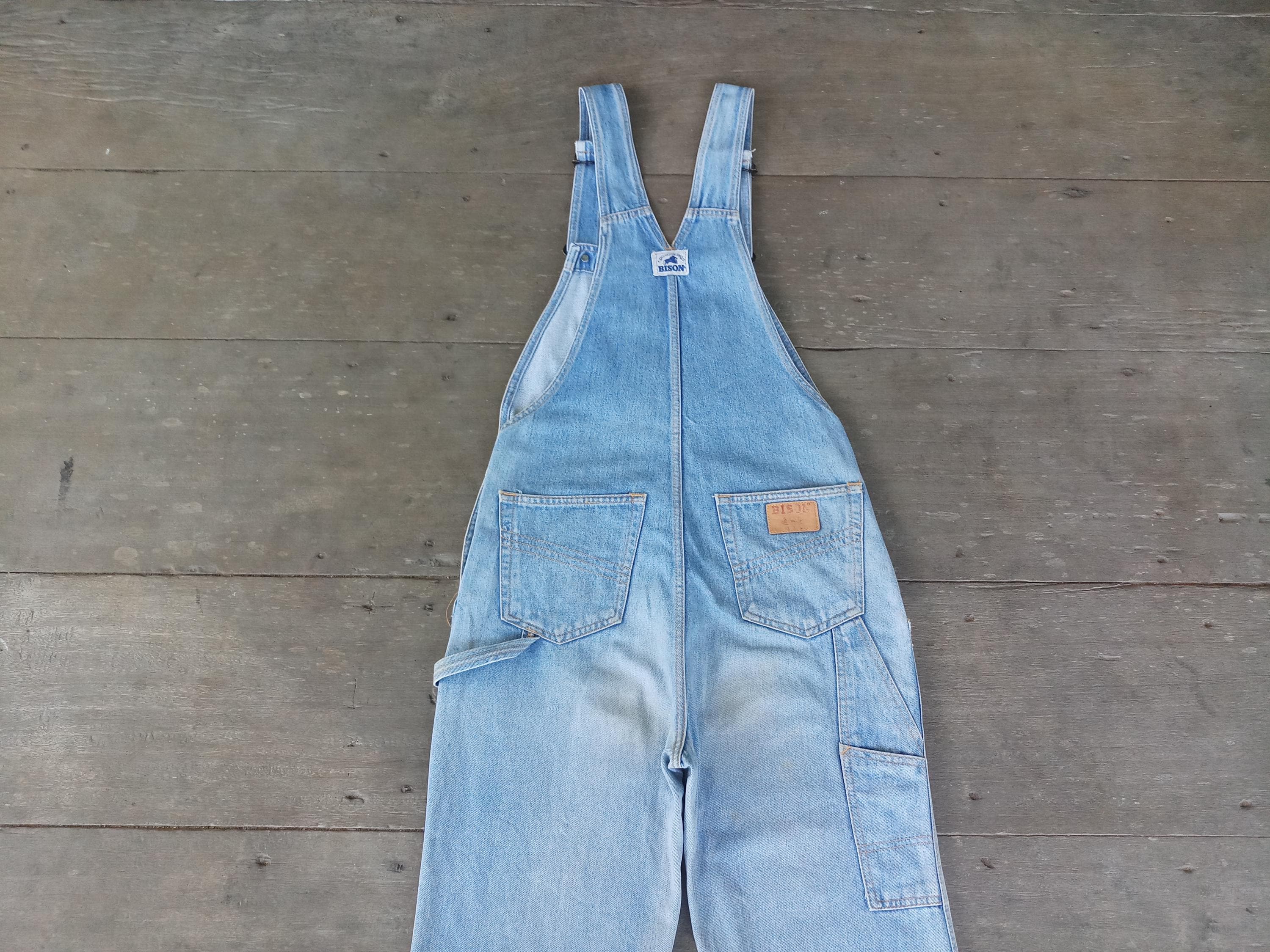 Vintage 80s Bison Overalls Size S Waist up W32 L32 , Japan Made - Etsy