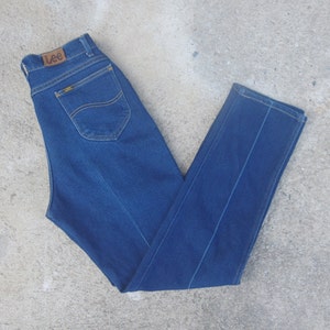 vintage Lee Blue Jeans W26 W 27 ,mom  jeans , Lee, hipster ,retro ,Lee made in usa