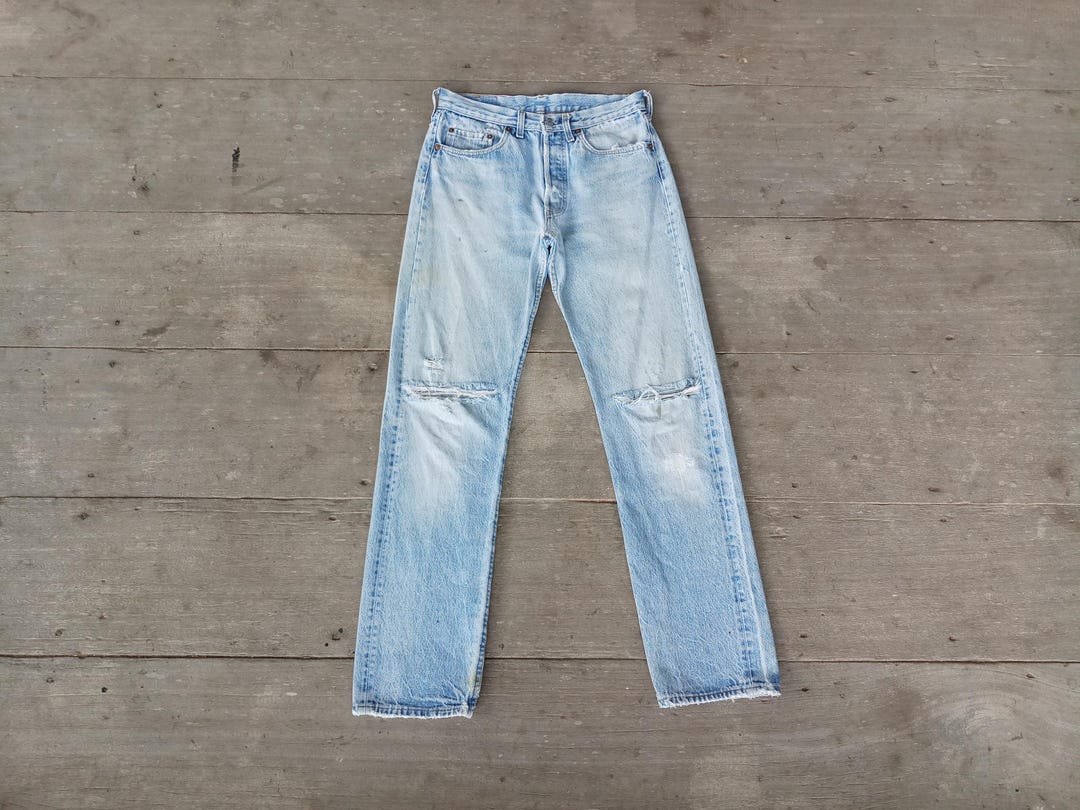 パンツ 1980s LEVI'S 501 DENIM PANTS W30 L32 Distressed , Vintage 70s 80s Levis 501 W30 L32, Sf 207 Label