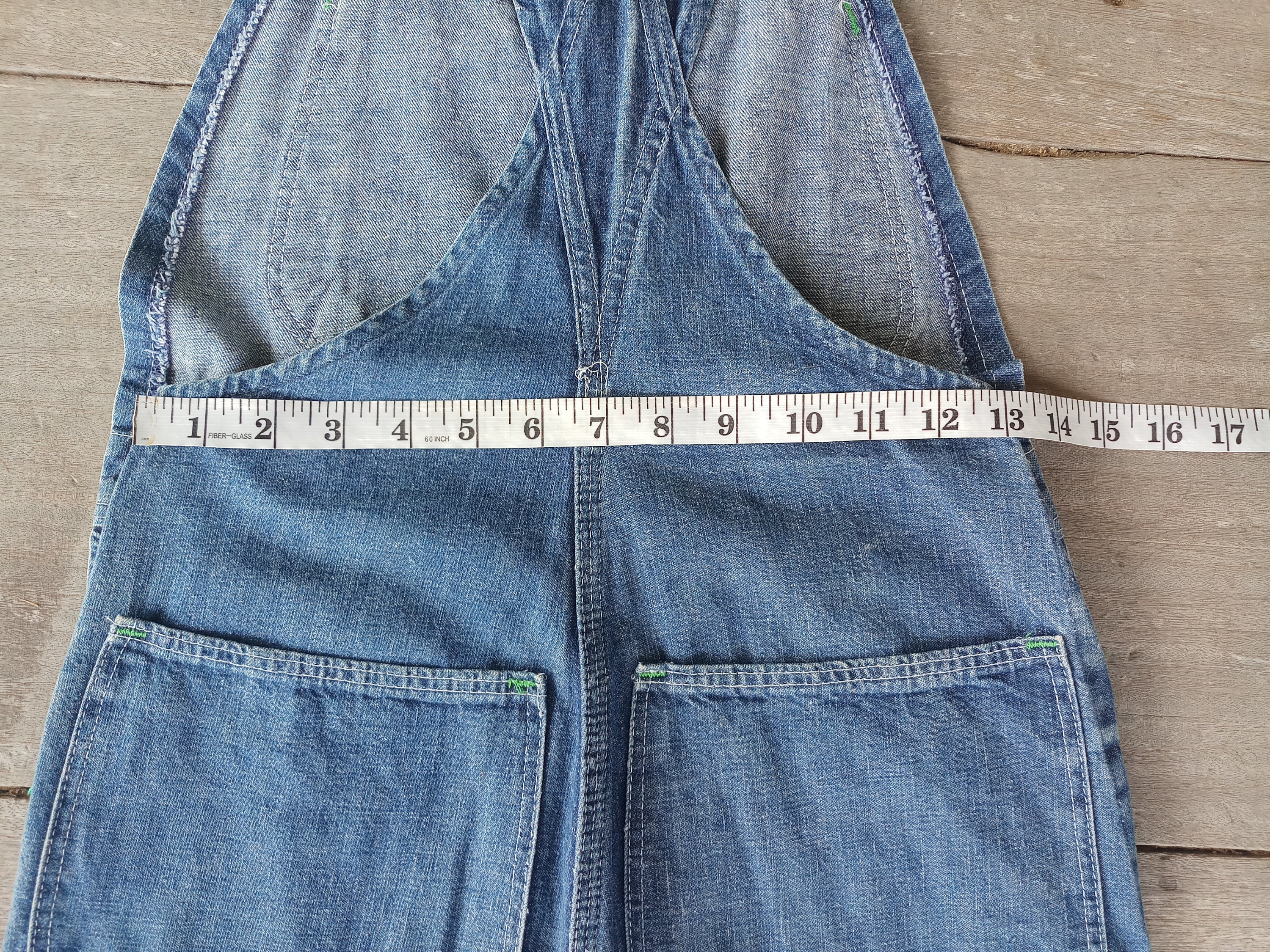Beautiful ,vintage 60s 70s ELY Overalls Size XS W23 -W26 L33