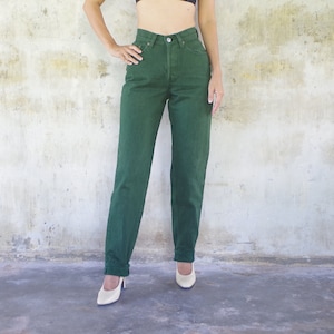 Vintage Levi&#39;s 501 Jeans: Forest Green Denim, Made in USA (W24 L30)
