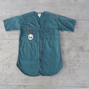 Beautiful ,Vintage 50s Boy Scout of America  short Sleeve Shirt size S, Boy Scout shirt sanforized , cool ,hipster, made in USA.