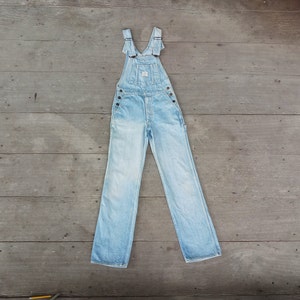 Vintage 80s Edwin Denim Overalls: Faded Blue Jeans, XS-S (W28 L31)