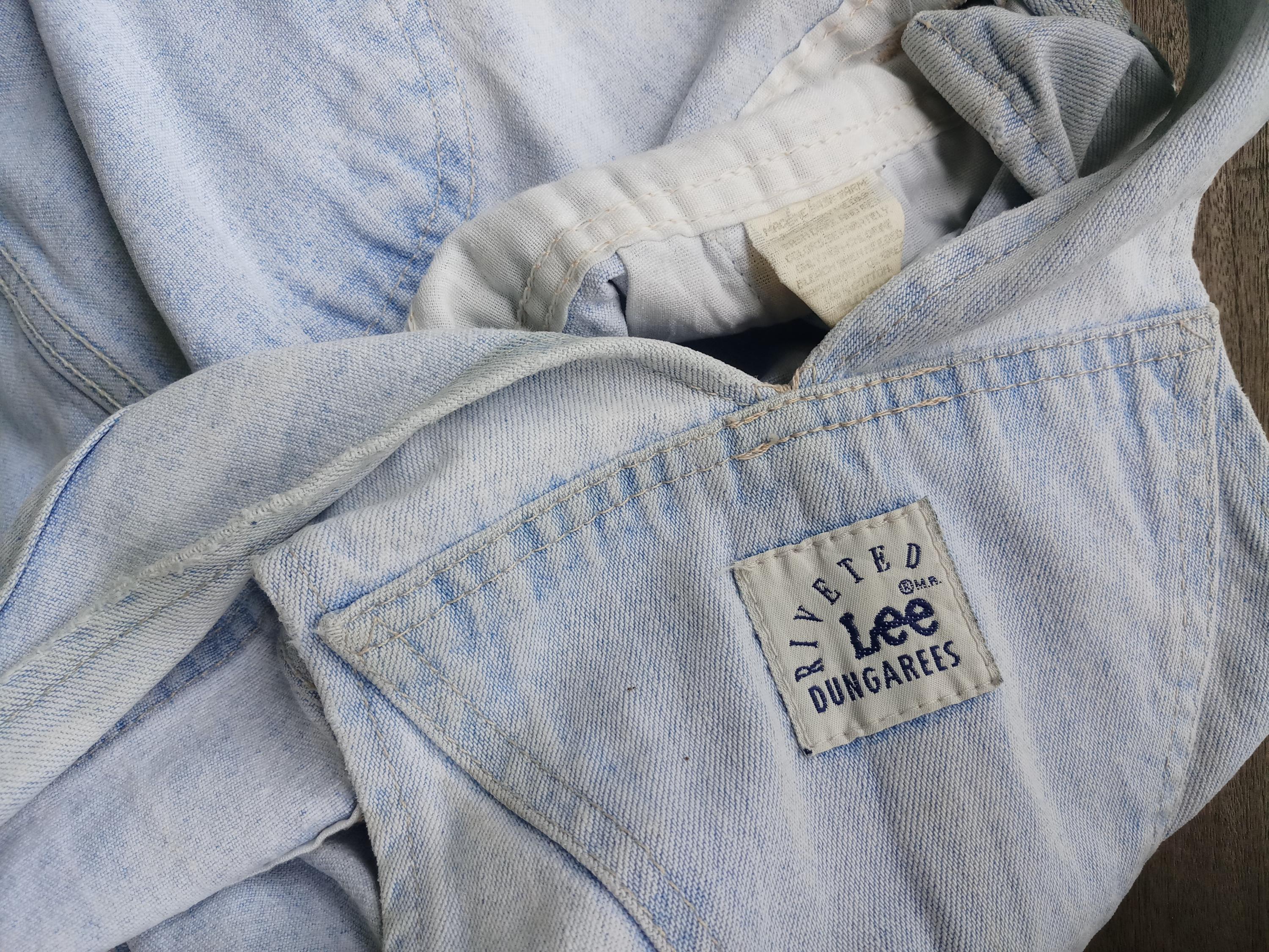 Salopette Jean Vintage Lee Années 90 - Taille 32x30 - Coupe Baggy Patineur - Fabriquée Aux USA