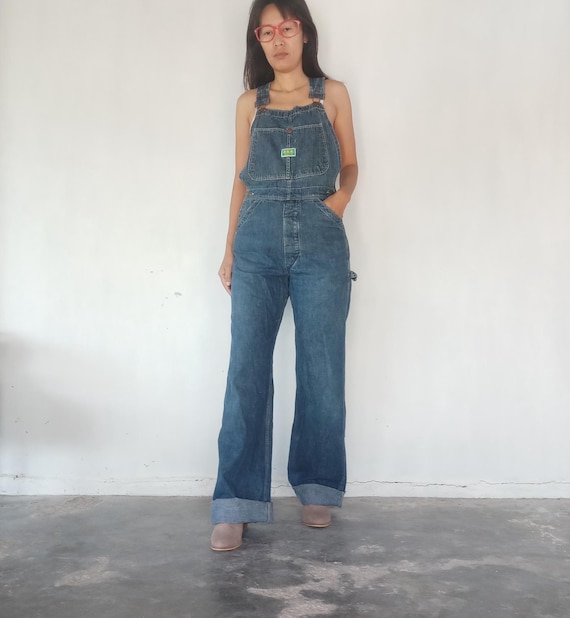 Vintage ELY Denim Overalls: 60s 70s Retro Bib, XS (W23-W26 L33) - Etsy