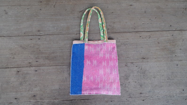 Boro tote bag,vintage hand stitched boro tote bag , japanese fabric,patchwork,tote bag,handmade tote, japan made image 5