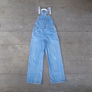 希少、美しい、ビンテージ 60 年代 70 年代 CARTERS オーバーオール、サイズ S W31 L29、オーバーオール ビブ、レトロ、ヒップスター、クール、米国製。