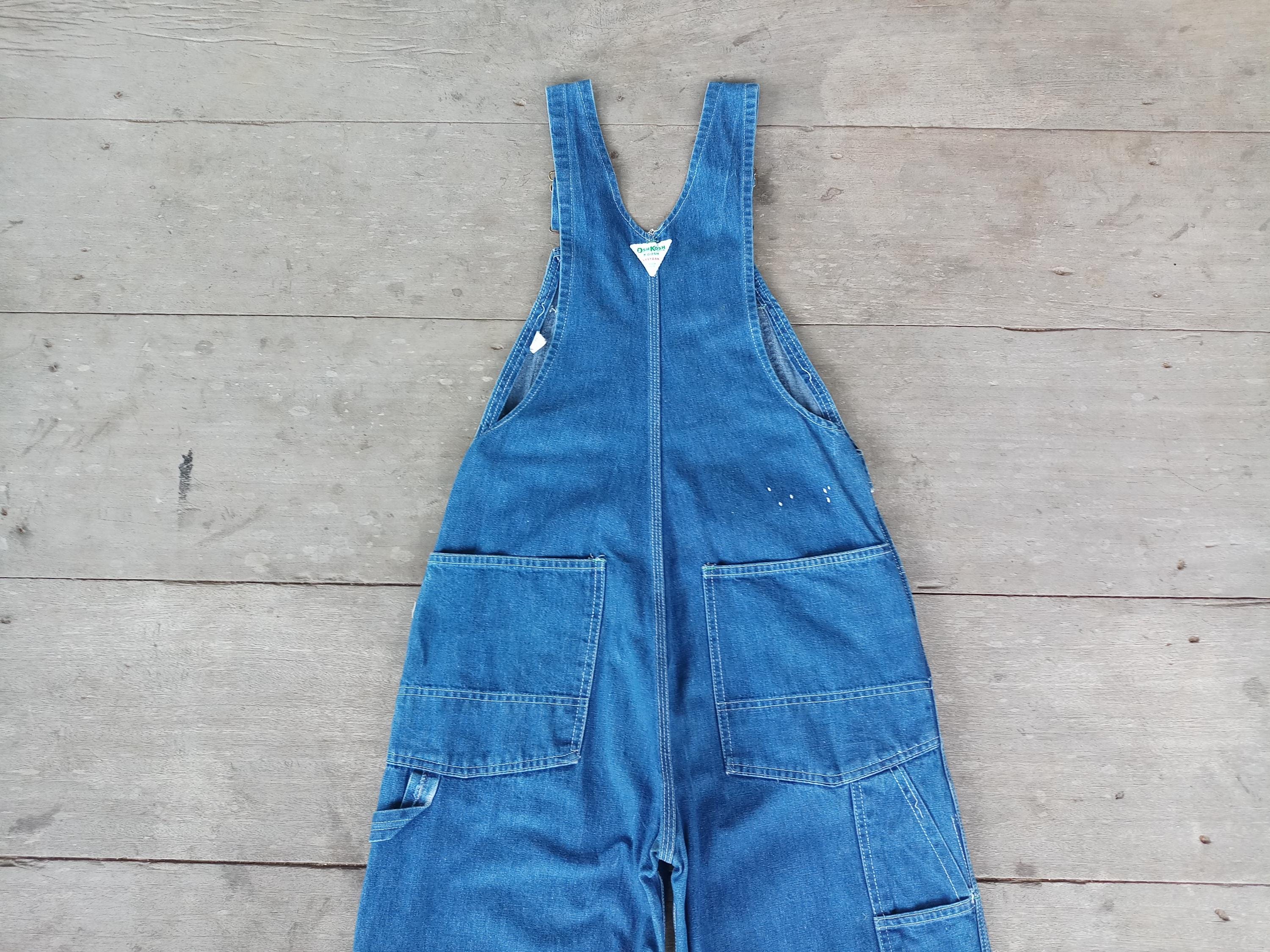 Vintage 60s Oshkosh Denim Overalls: Union Made, Sanforized (W32