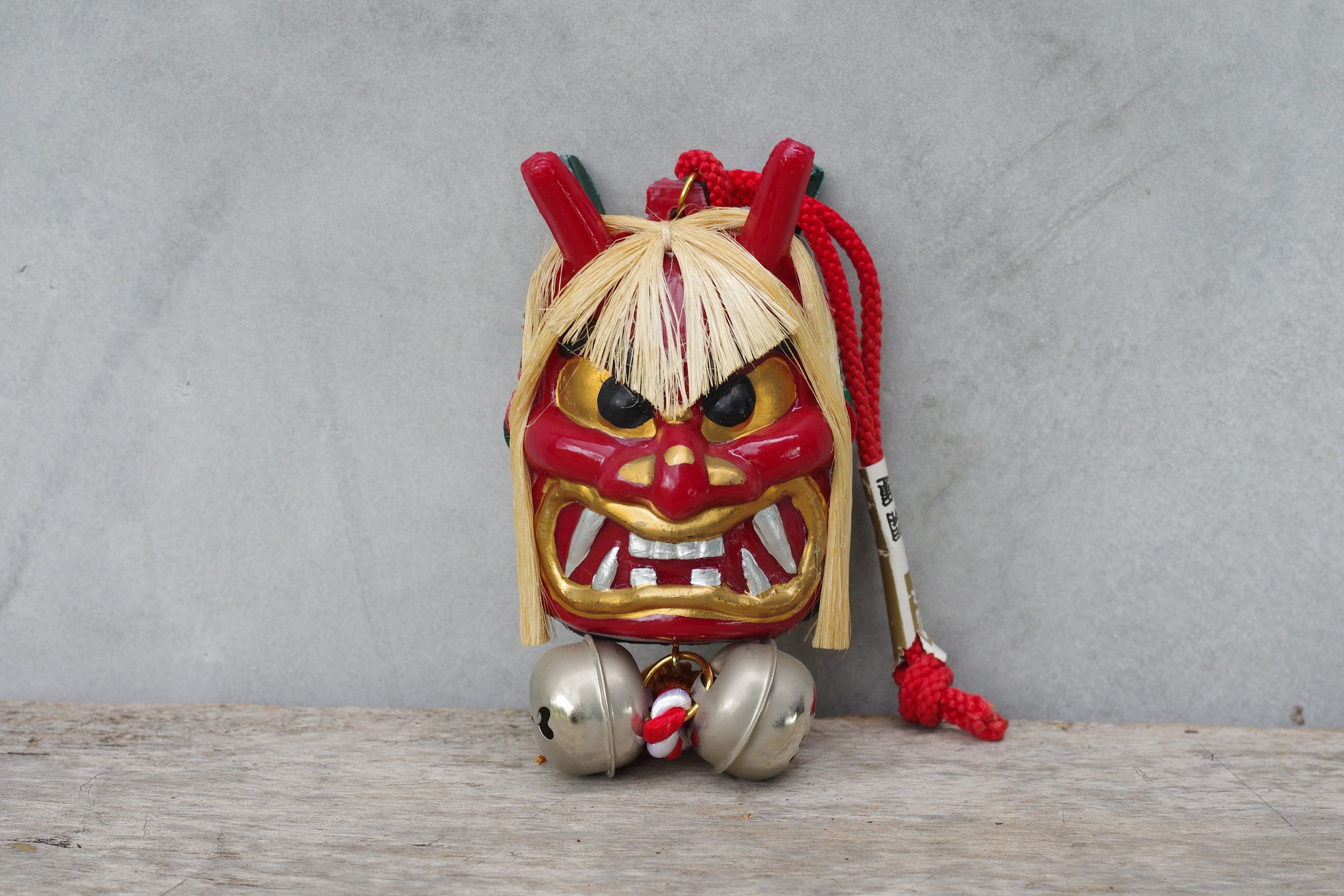 Vintage Oni Devil Mask Ojime: Japan Doll Bell, Asian Home Decor - Etsy