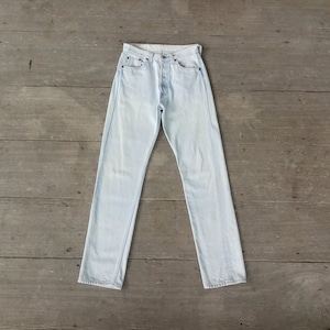 Vintage Levis 501 Jeans: Women&#39;s Light Wash Denim, Made in USA (W28 L31.5)