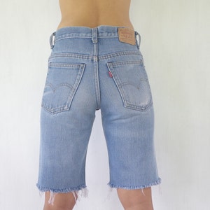 Vintage 70s Levis 717 Denim Cut Off Shorts - W26