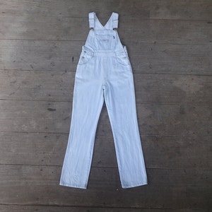 Vintage Tommy Hilfiger Overalls: Light Wash Denim Bib Overalls (W30 L31)