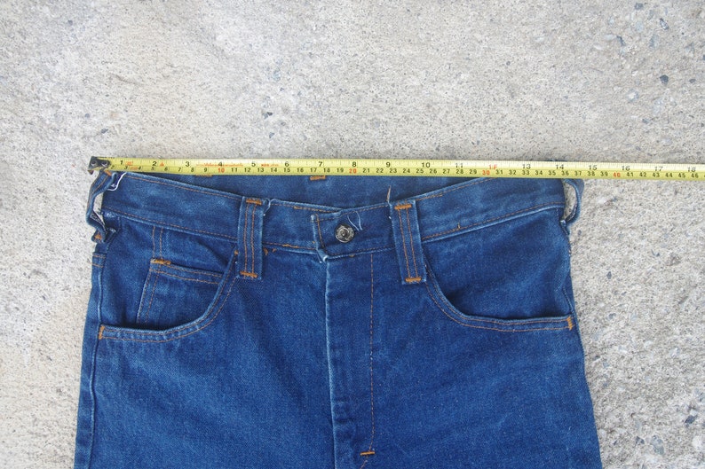 Vintage 60s 70s Jeans Wide Legw28 L33bell Bottom Jeans - Etsy