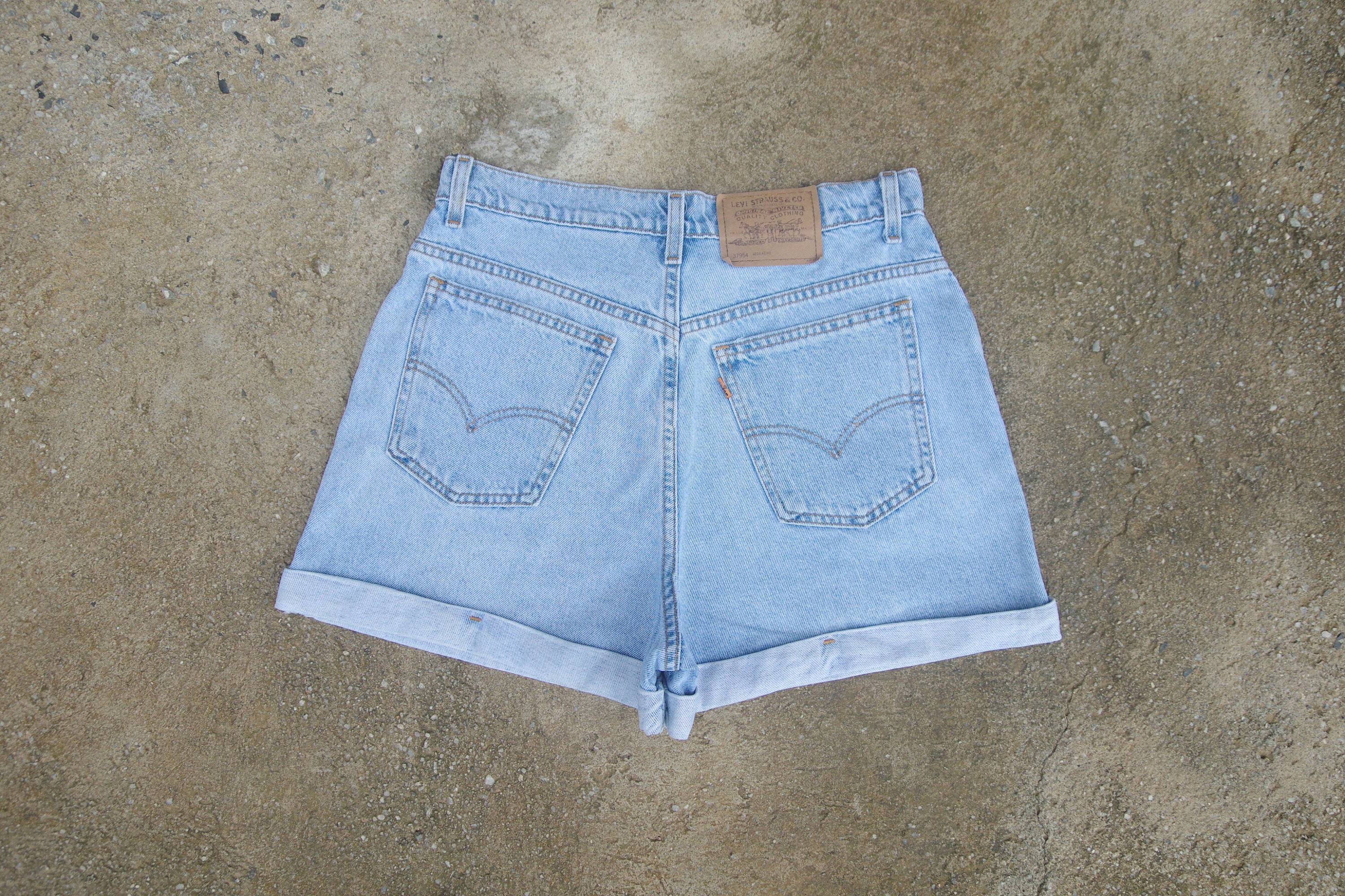 Faded Jeans Vintage Levis Shorts 954 w31light Blue - Etsy