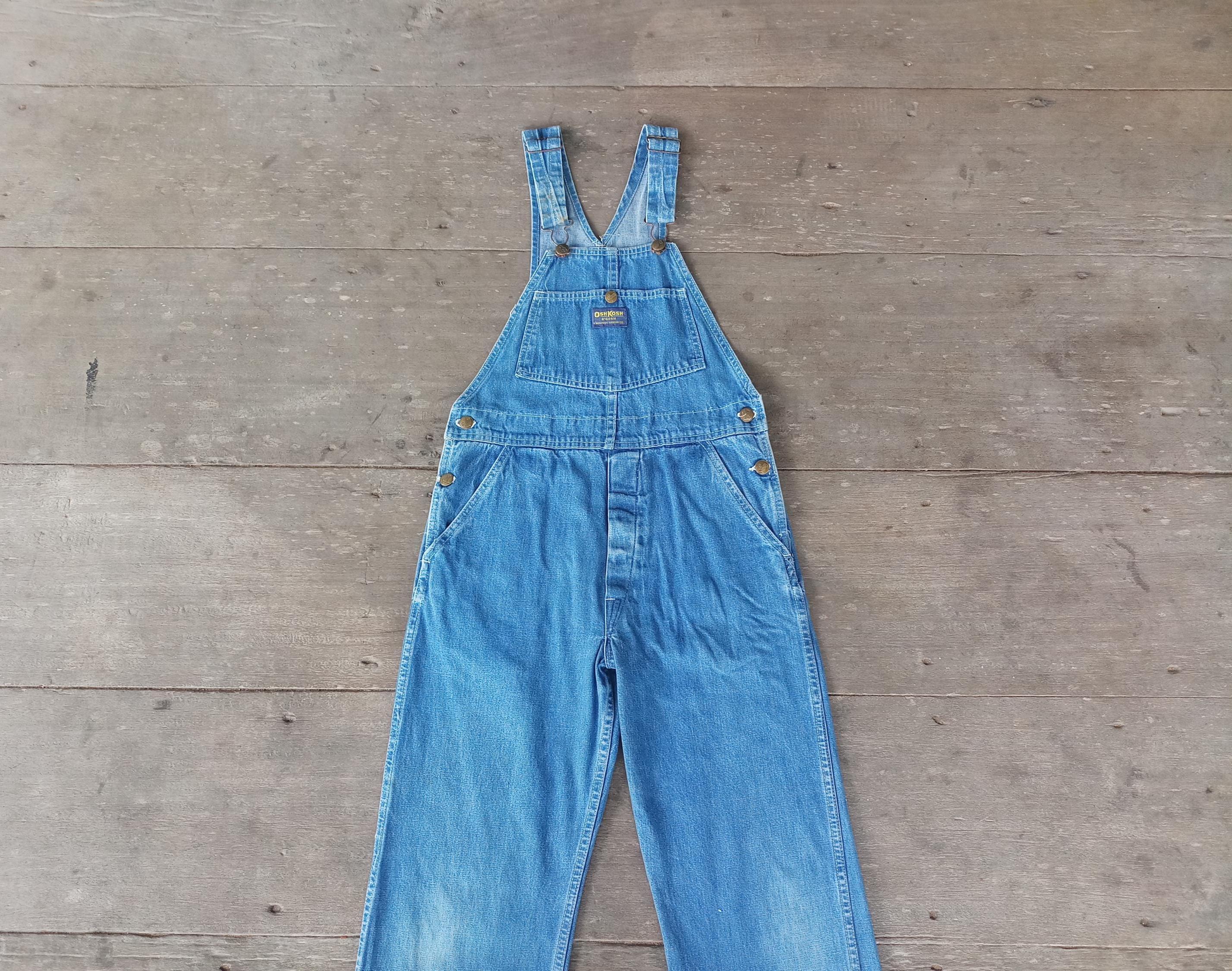 Vintage 60s Oshkosh Denim Overalls: Union Made Sanforized XS - Etsy