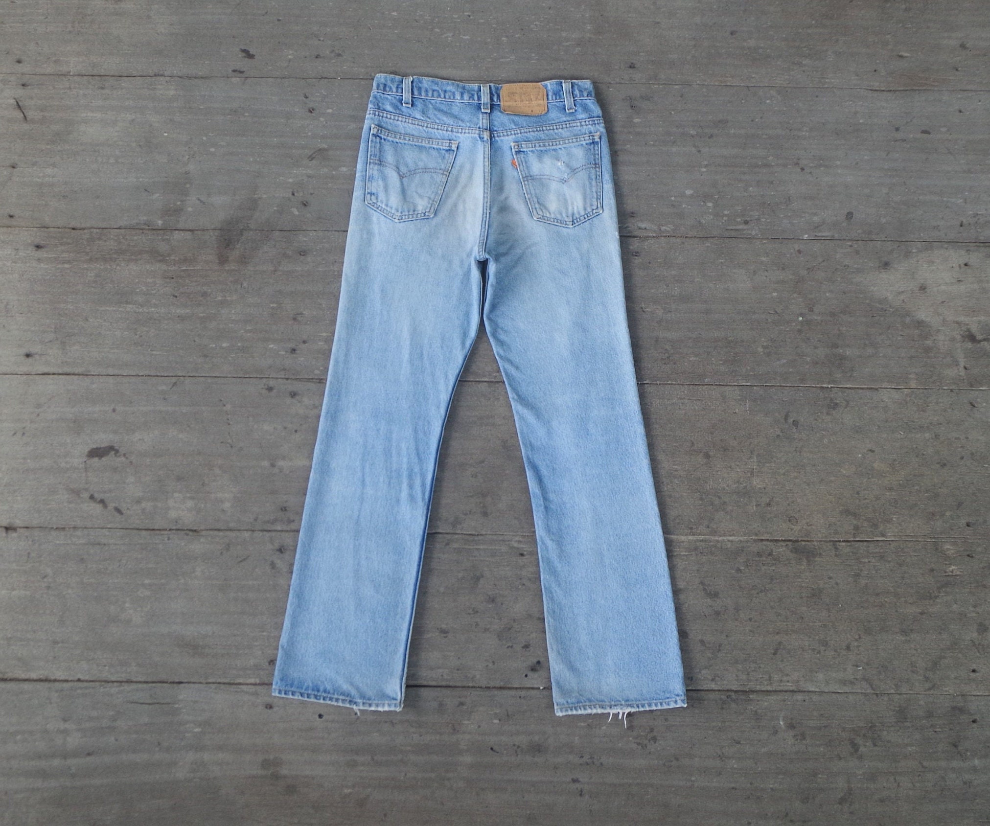 Faded Jeans Vintage 80s Levis 20517 0217 Orange Tab W31 - Etsy Norway