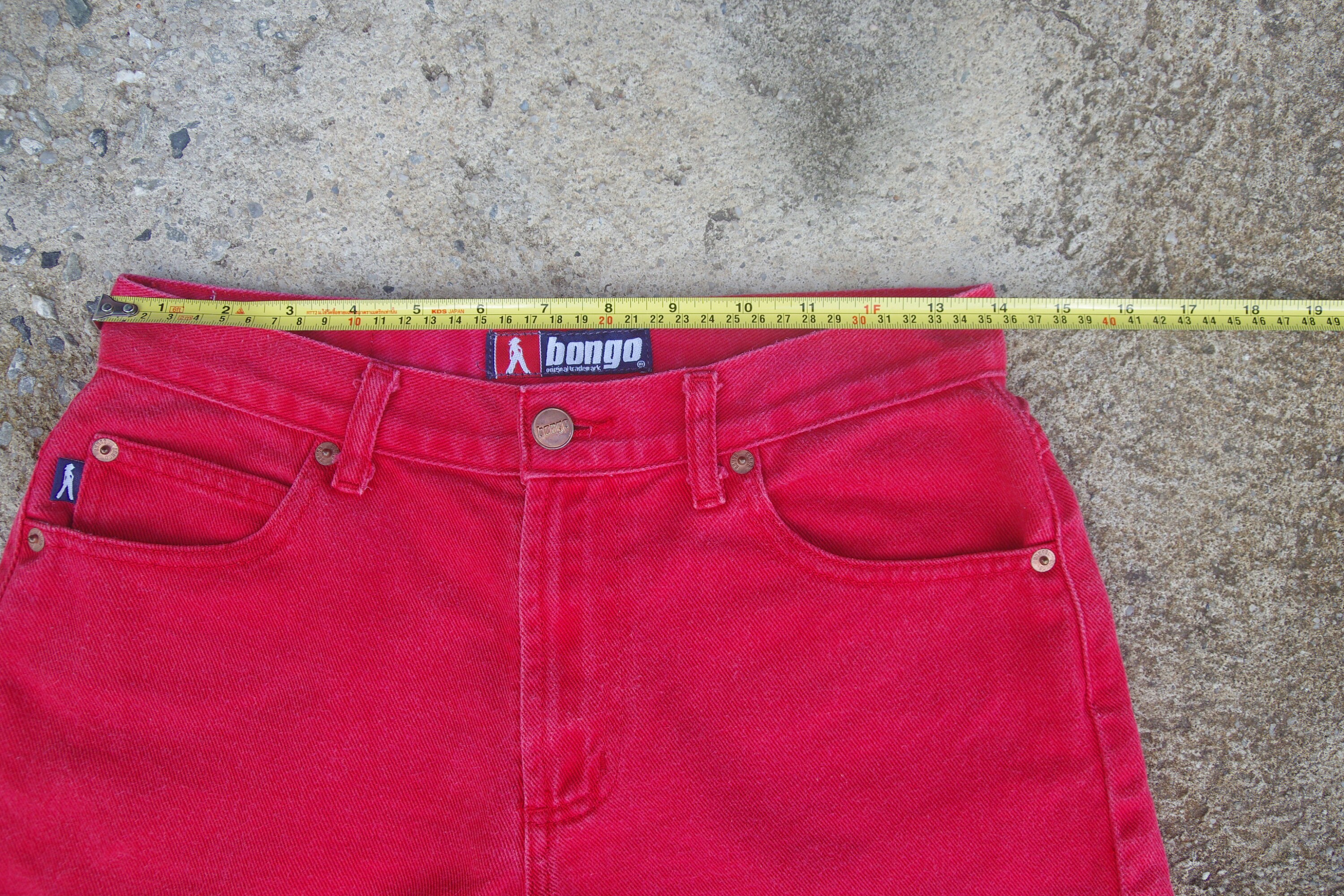 Vintage Bongo Shorts Size 3 JR W26 W27,bongo Red Shorts,sexy Jeans ...