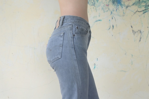 Faded vintage levis 501 Black Jeans W25,levis for