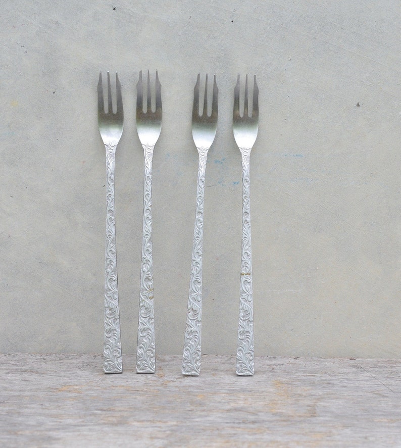 Vintage 4pcs Fork Stainless Supreme Japan Stainless Small4pcs Etsy