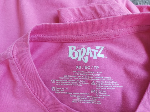 Y2K Bratz T-shirt: Pink Cotton Blend, Size XS-S - Etsy Canada
