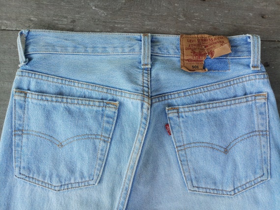 Beautiful ,Faded jeans ,Vintage 80s 90s levis 501… - image 6