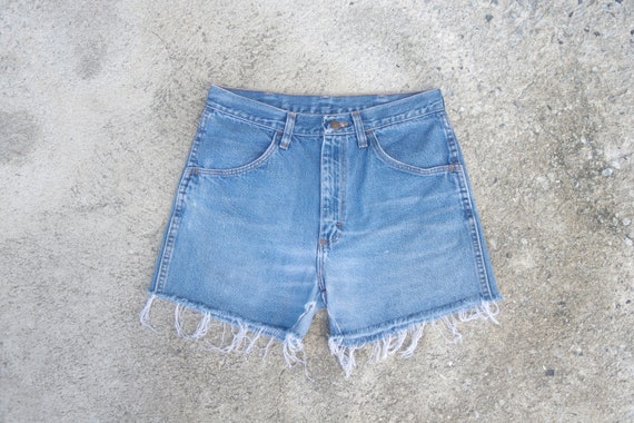Faded Jeans vintage Rustler Cut off W27 
