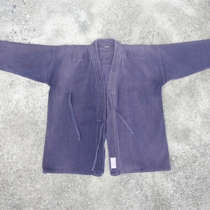 Vintage Indigo Kendo Jacke: Japanische Baumwolle Kimono, Grösse S-M