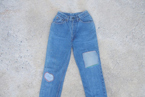 Vintage 80s ,levis 505 Blue Jeans W24 W25 ,for wo… - image 1