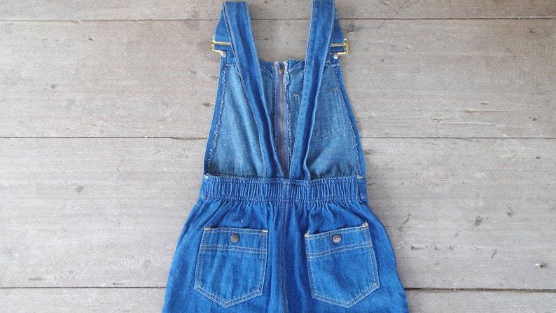 Rare ,Beautiful ,Vintage 60s70s Zipper front SOB Shades of Blue Overalls W24 W25 W26 ,scovil zipper ,Overalls Bib,cool,hipster,sexsy , USA image 7