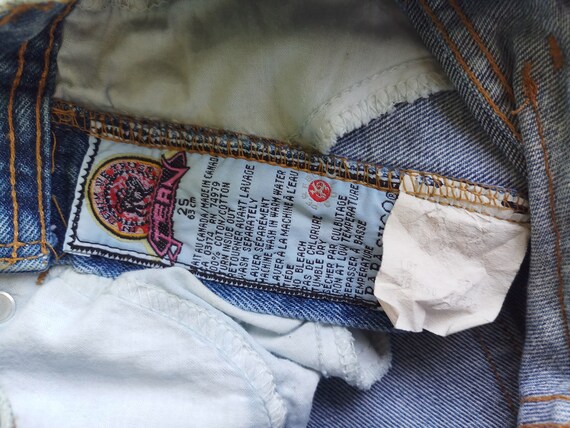 Vintage Santana denim slim fit taille W22 W23 L30 pour femme cool hipster retro fabrique au canada Etsy France
