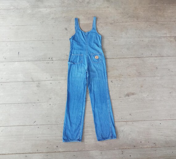 Vintage 70s Denim Overalls: Sanforized Cotton, Made in USA