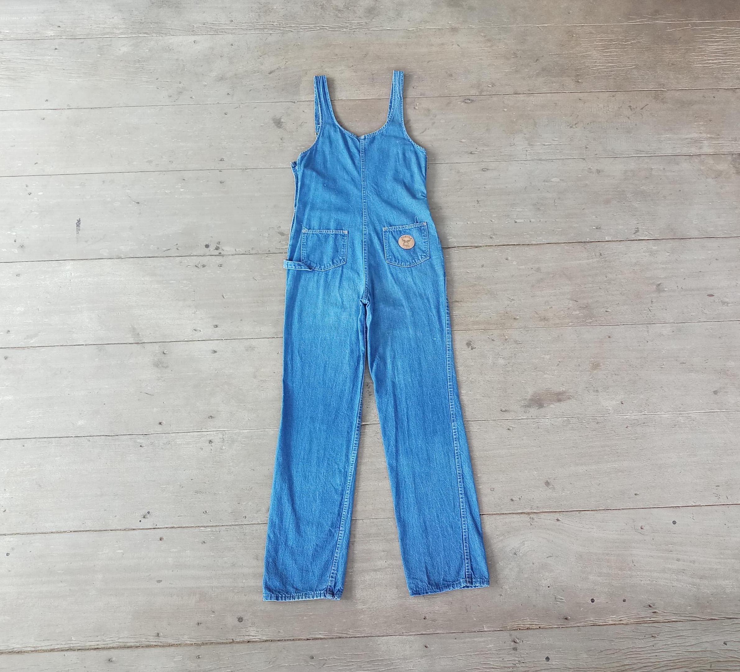 Vintage 70's Lee Sanforized Denim Overalls Men's 29x32 USA