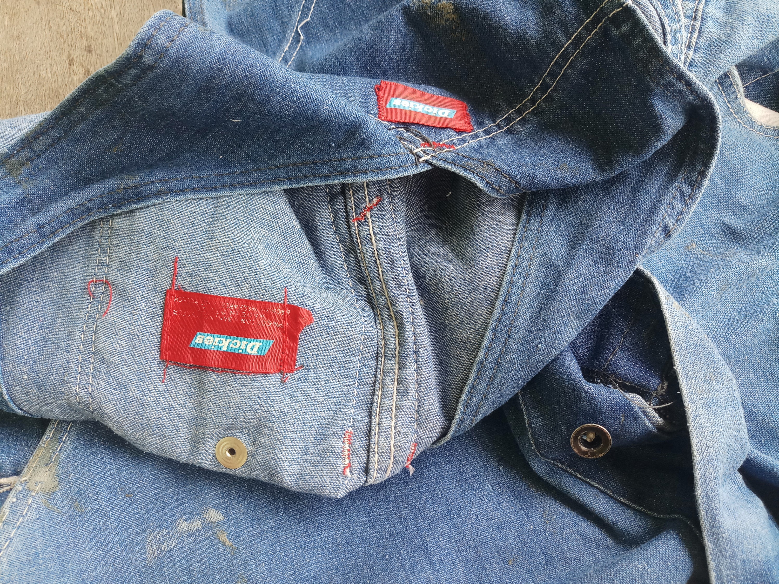 Dickies ヴィンテージ ペーパー バナー 1950's〜60's 激レア Vintage 50s Dickies Denim Overalls W33 L30 - Made in USA - Etsy