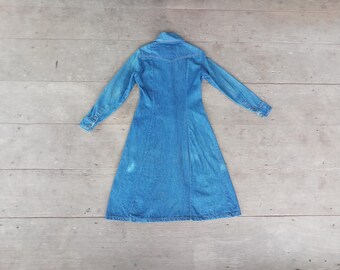landlubber denim dress Vintage 1970s Landlubber Denim Dress Selected by Raleigh Vintage