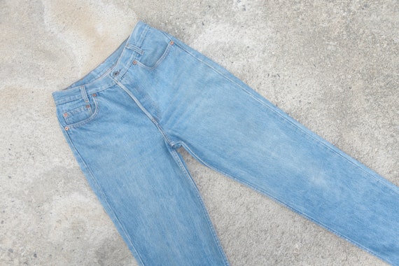 Beautiful,Faded jeans,vintage  levis 701  student… - image 1