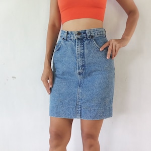 Minifalda vaquera vintage de Gap, años 60: fabricada en EE. UU., talla W24