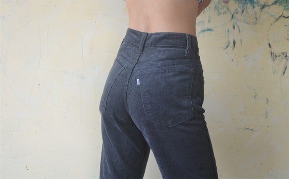 Perfect Jeans vintage 80s Levis Corduroy Black W 27 W28 L32 - Etsy