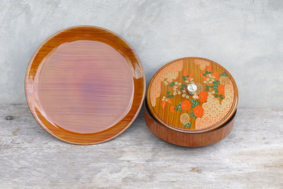 Vintage Lacquerware Box With Lid And Trayflowerkitchen Etsy Vintage Lacquerware Box With Lid And Trayflowerkitchen Etsy