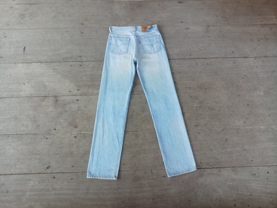 Beautiful ,Faded jeans ,Vintage 80s 90s levis 501… - image 2