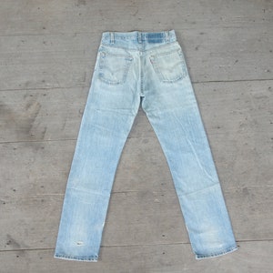 Faded jeans vintage levis 505 W28,W29,levis light blue,cool jeans ,Levis vintage 80s 90s,levis Denim,levis retro,hipster