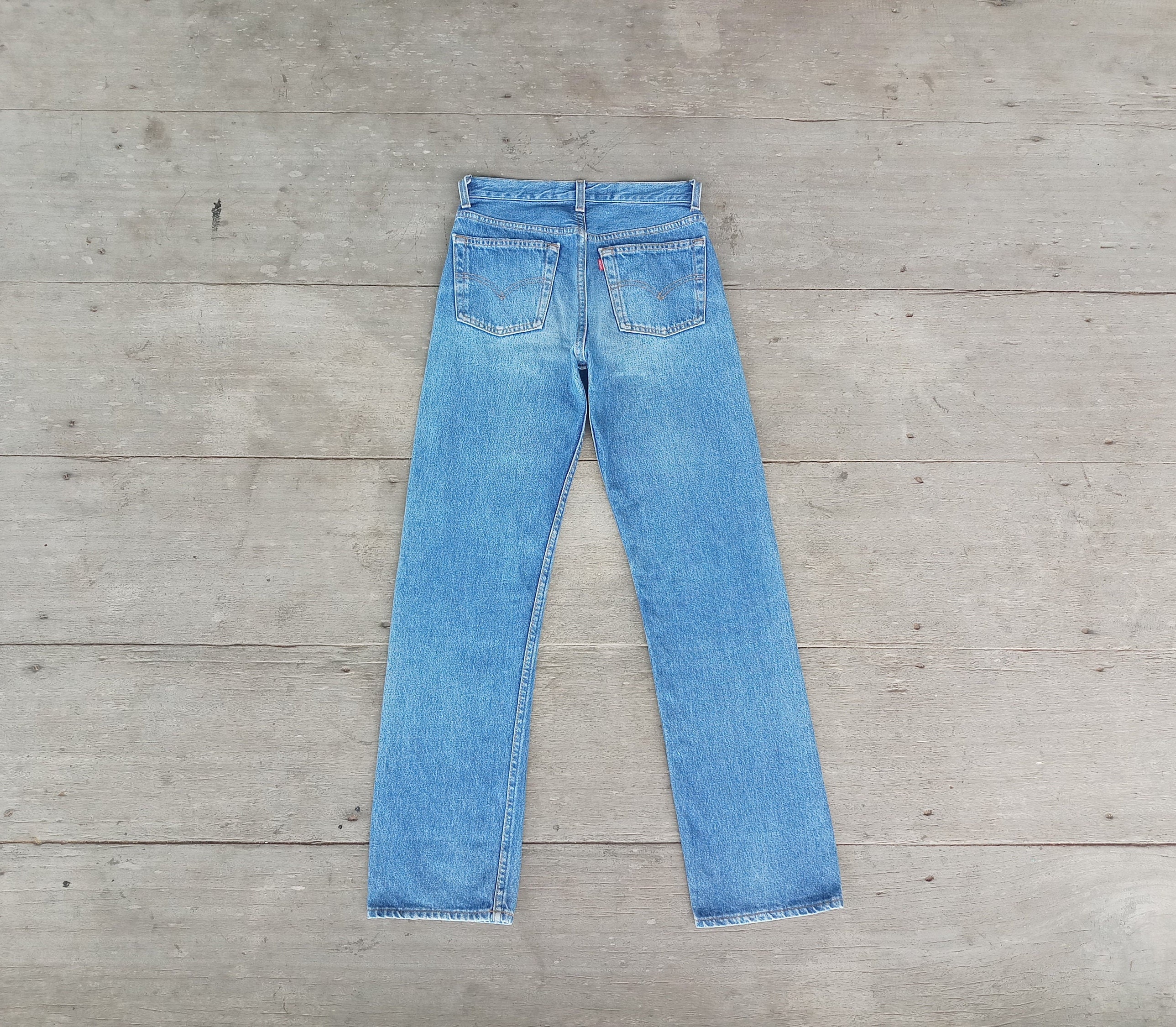 Vintage Levis 501 Jeans W28 L30 - Faded Denim Made in USA - Etsy