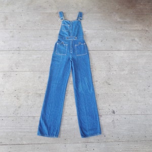 Rare ,Beautiful ,Vintage 60s70s Zipper front SOB Shades of Blue Overalls W24 W25 W26 ,scovil zipper ,Overalls Bib,cool,hipster,sexsy , USA image 2