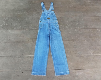 Vintage 60er Jahre Washington Dee Cee sanforisierte Latzhose W26 L28.5