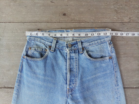 Beautiful,Faded jeans ,Vintage 80s levis 501xx W2… - image 2